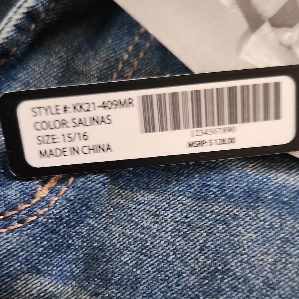 Kendall & Kylie Mid-Rise Flare Jeans - Blue - Picture 3 of 8